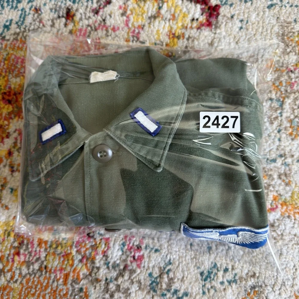 Vintage 1970 US Air Force OG-107 Short Sleeve Utility Shirt M